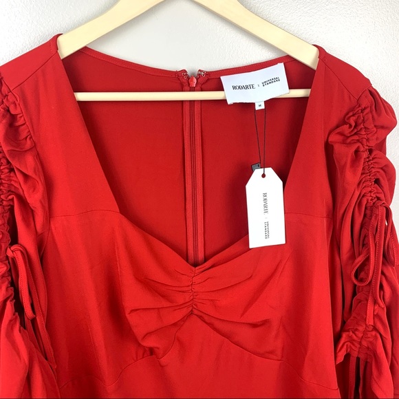 COPY - Rodarte X Universal Standard Dress Ruffle Hem Red - Picture 6 of 9